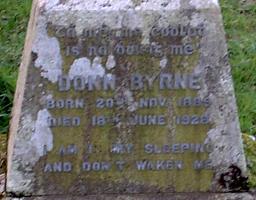 Donn Byrne's Headstone, Rathclarin Graveyard