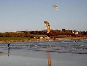 Kite Surfing at Harbour View Strand, Kilbrittain